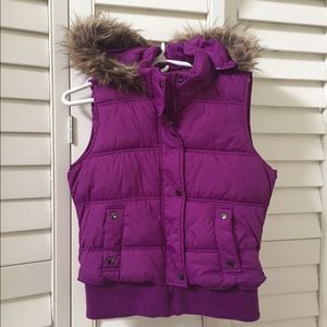 Purple Puff Vest/Jacket